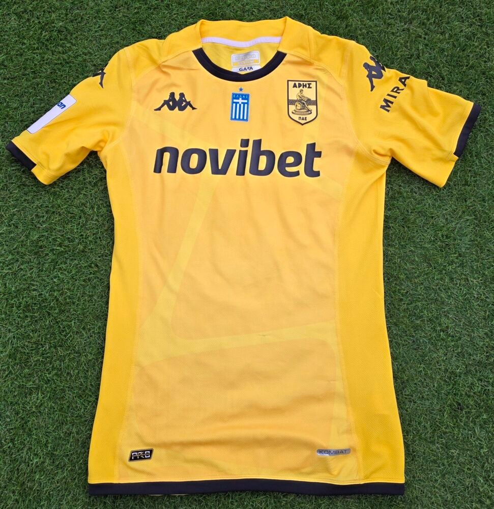 FRANCO FERRARI – ARIS THESSALONIKI – MATCH WORN JERSEY – GREEK SUPER LEAGUE – SEASON 2023/2024 - Image 3