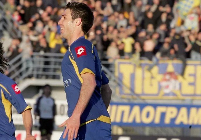 SOKRATIS FYTANIDIS – ASTERAS TRIPOLIS – MATCH WORN JERSEY – GREECE SUPER LEAGUE – SEASON 2007/2008 - Image 5