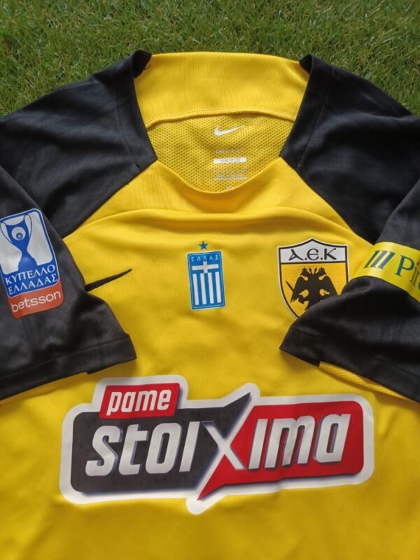 MATCH ISSUED/WORN SHIRT  ERIC LAMELA   AEK F.C SEASON 2024/25 GREEK CUP - Image 4