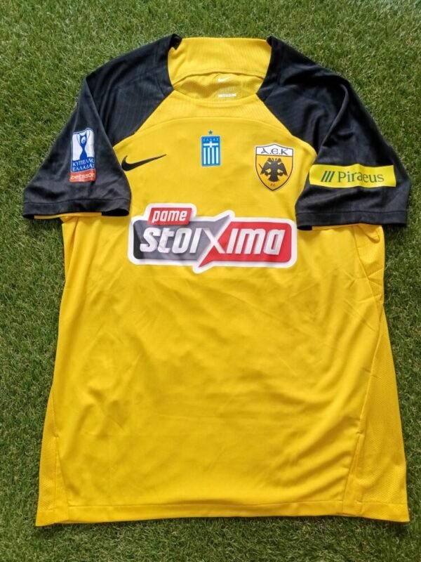 MATCH ISSUED/WORN SHIRT  LIVAI GARCIA  AEK F.C SEASON 2024/25 GREEK CUP - Image 3
