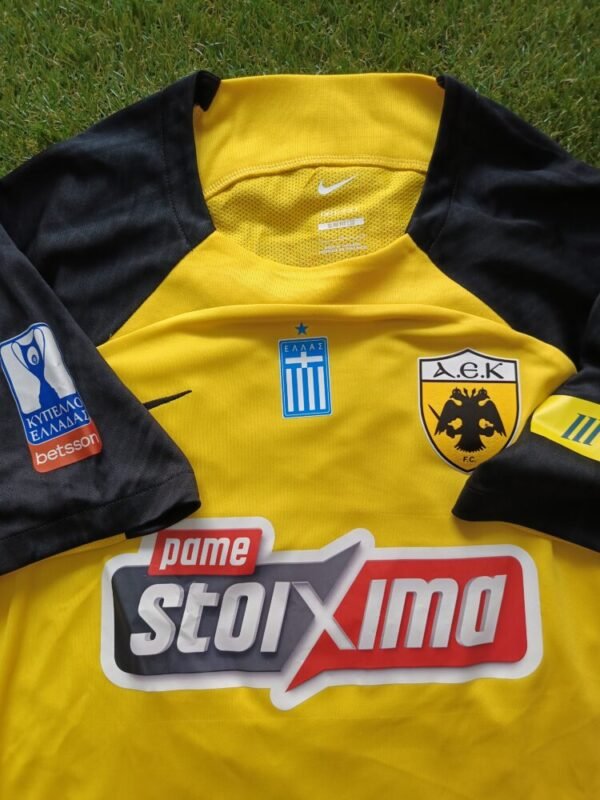 MATCH ISSUED/WORN SHIRT  LIVAI GARCIA  AEK F.C SEASON 2024/25 GREEK CUP - Image 5