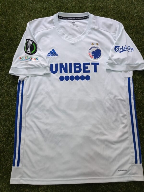 MATCH WORN/ISSUED SHIRT  DAVID KHOCHOLAVA COPENHAGEN – PAOK 1-2 (21/10/21) CONFERENCE LEAGUE - Image 3