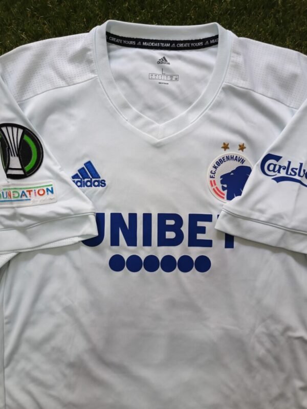 MATCH WORN/ISSUED SHIRT  DAVID KHOCHOLAVA COPENHAGEN – PAOK 1-2 (21/10/21) CONFERENCE LEAGUE - Image 5