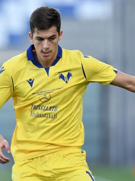 BOGDAN JOCIC - HELLAS VERONA - MATCH ISSUED JERSEY - SERIE A - SEASON 2019/2020