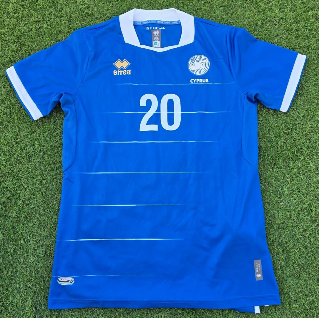 GRIGORIS KASTANOS – CYPRUS NATIONAL TEAM – MATCH WORN OR MATCH ISSUED JERSEY – CYPRUS VS MOLDOVA (3-2, 30/03/2026) – INTERNATIONAL FRIENDLY – GOALSCORER - Image 4