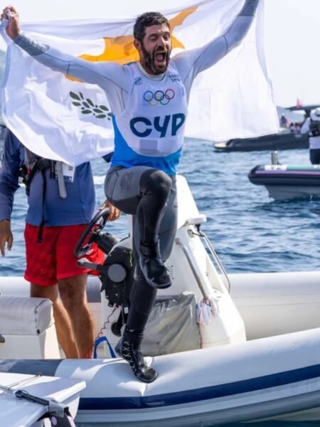 PAVLOS KONTIDES – CYPRUS NATIONAL TEAM – MATCH WORN COMPETITION OUTFIT OF THE ONLY CYPRIOT ATHLETE TO WIN AN OLYMPIC MEDAL – SEASON 2025/2026