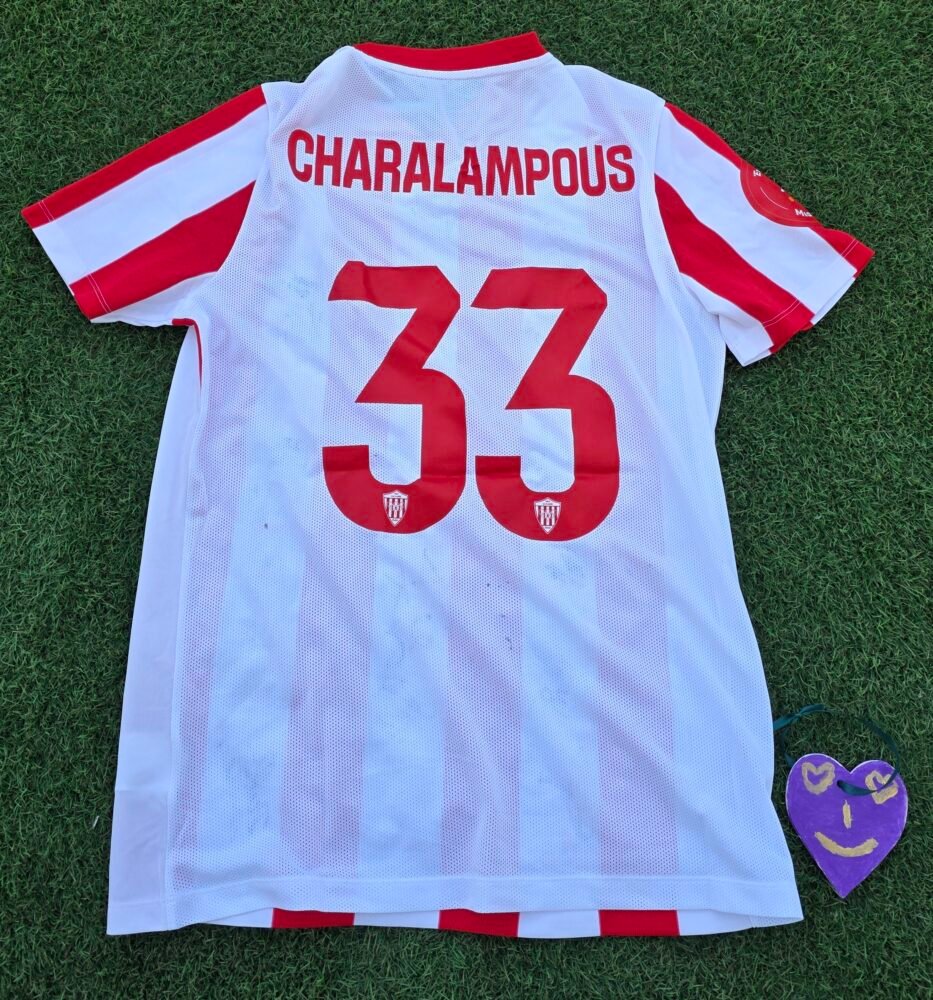 KOSTAS CHARALAMBOUS – NEA SALAMINA – MATCH WORN JERSEY SIGNED BY ALL THE TEAM – CYPRIOT SECOND DIVISION – SEASON 2025/2026 - Image 4