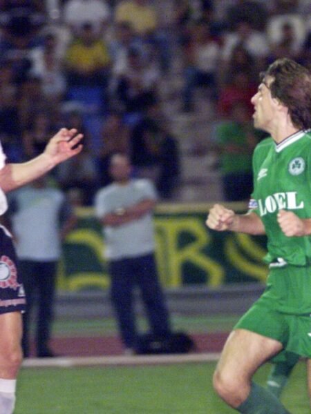 JOZEF KOZLEJ - OMONOIA NICOSIA - OFFICIAL SIGNED JERSEY -SEASON 1999/2000