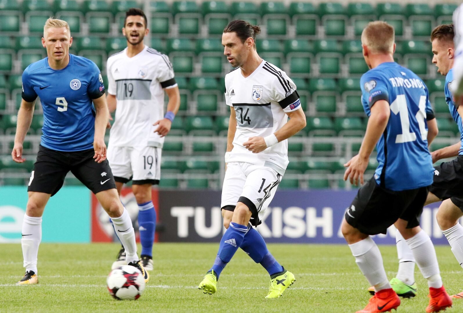 VINCENT LABAN – CYPRUS NATIONAL TEAM – MATCH WORN JERSEY – FIFA WORLD CUP 2018 QUALIFIERS - Image 4