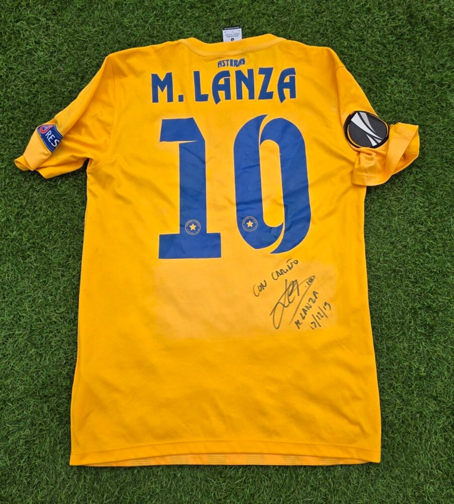 MANU LANZAROTE – ASTERAS TRIPOLIS – MATCH-WORN AND SIGNED JERSEY – EUROPA LEAGUE – SEASON 2015/2016 - Image 2