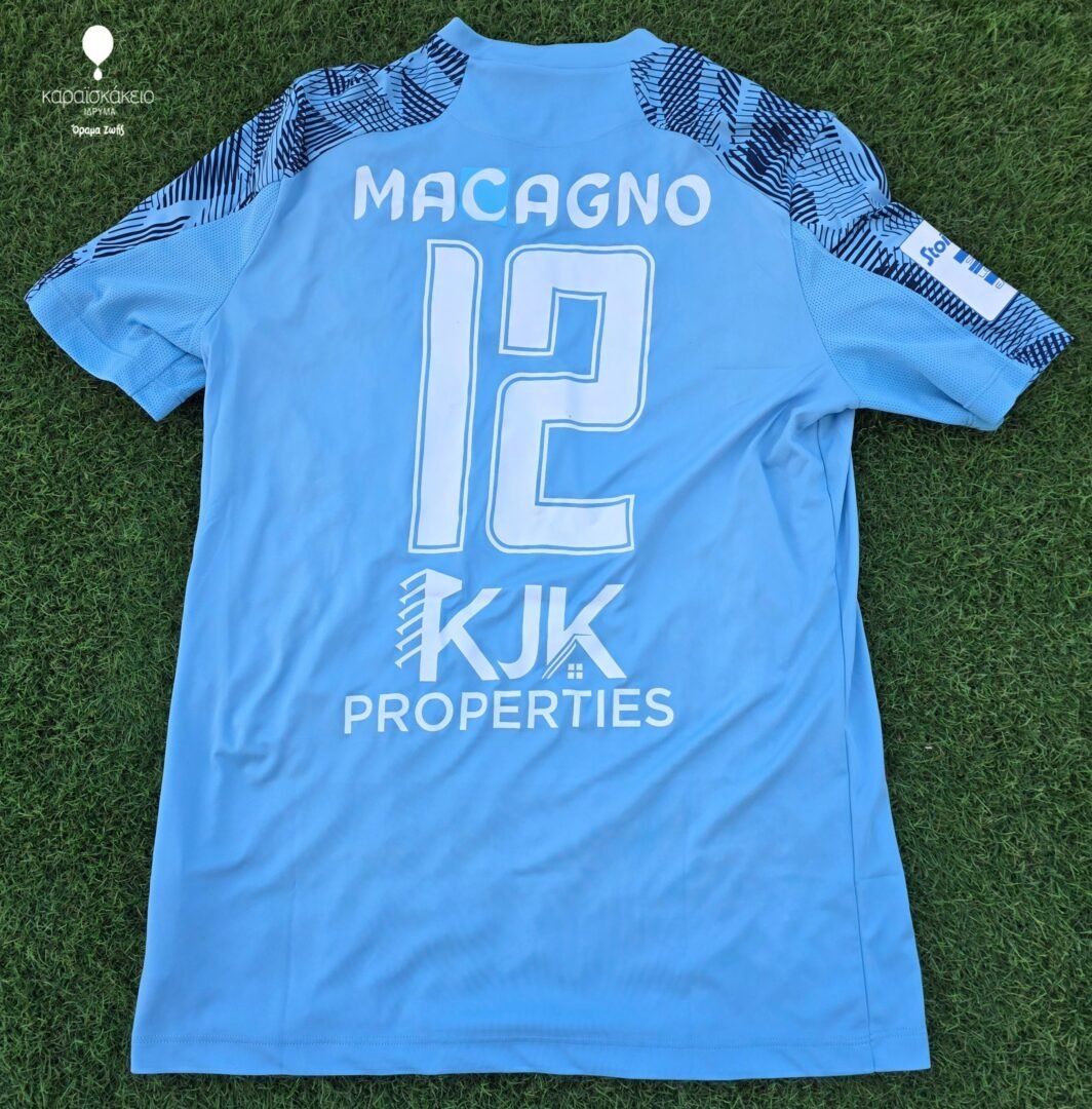 RAMIRO MACAGNO – LEVADIAKOS – MATCH WORN OR ISSUED AND TEAM SIGNED JERSEY – GREEK SUPER LEAGUE – SEASON 2024/2025 - Image 2