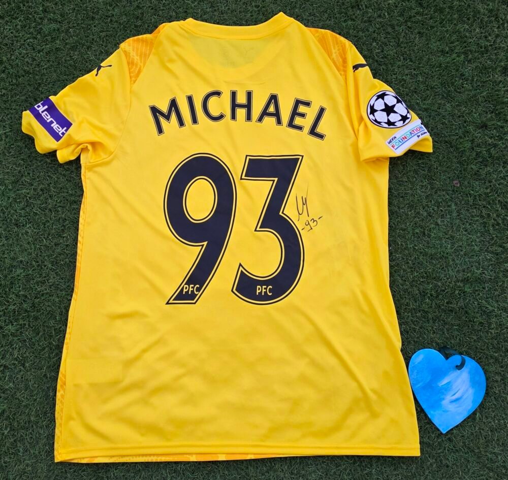 NEOPHYTOS MICHAEL – PAFOS FC – MATCH WORN (UNWASHED) JERSEY IN PAFOS FC VS MONACO (2-2, 26/11/2025) – CHAMPIONS LEAGUE – SEASON 2025/2026 - Image 3