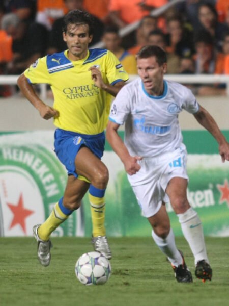 NUNO MORAIS - APOEL - MATCH WORN AND SIGNED JERSEY - APOEL VS ZENIT (2-1, 13/09/2011) - UEFA CHAMPIONS LEAGUE - SEASON 2011/2012