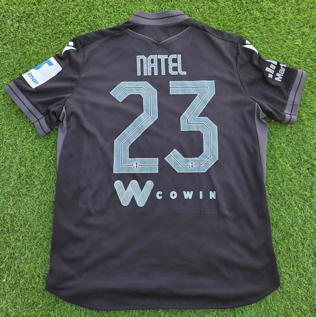 LEO NATEL – AEL LIMASSOL – MATCH WORN JERSEY – CYTA CHAMPIONSHIP – SEASON 2025/2026 - Image 2