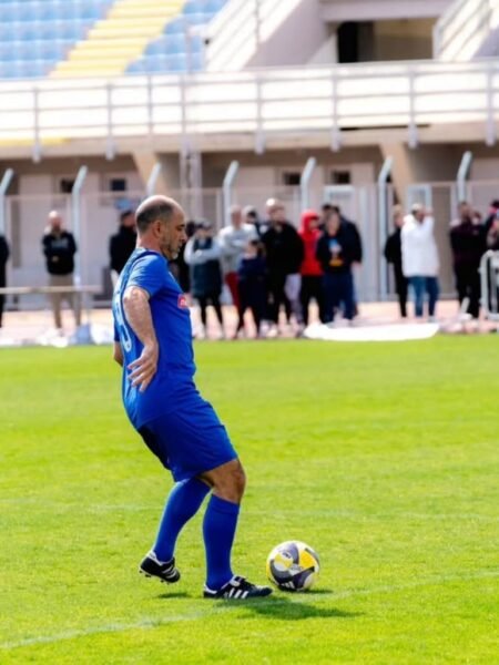 GIANNIS OKKAS - MATCH WORN CHARITY GAME JERSEY SIGNED BY LEGENDS OF CYPRIOT FOOTBALL - 29/3/2026