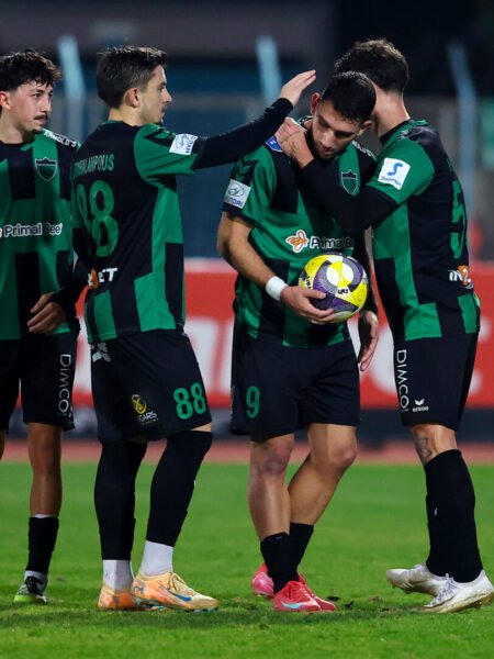 OLYMPIAKOS NICOSIA – MATCH USED AND TEAM SIGNED BALL - STOIXIMAN CYPRUS LEAGUE - SEASON 2025/2026