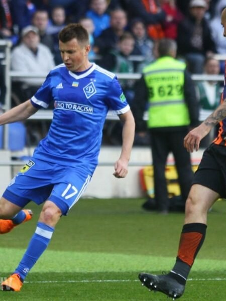 RUSLAN ROTAN - DYNAMO KYIV - MATCH WORN AND SIGNED JERSEY - UKRAINIAN PREMIER LEAGUE - SEASON 2017/2018