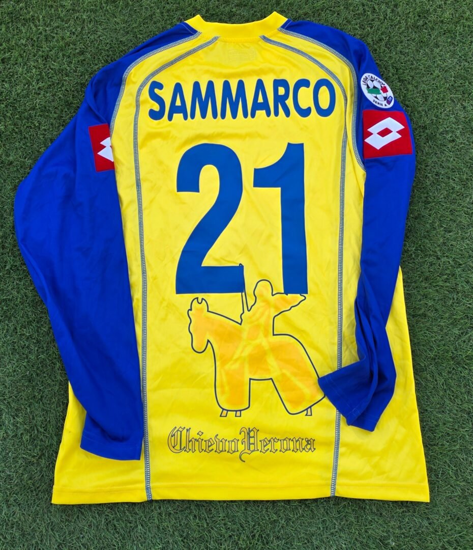 PAOLO SAMMARCO – CHIEVO VERONA – MATCH WORN JERSEY – SERIE A – SEASON 2005/2006 - Image 2