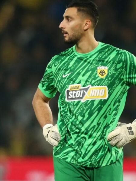 THOMAS STRAKOSHA – AEK ATHENS – OFFICIAL SIGNED JERSEY – SEASON 2025/2026