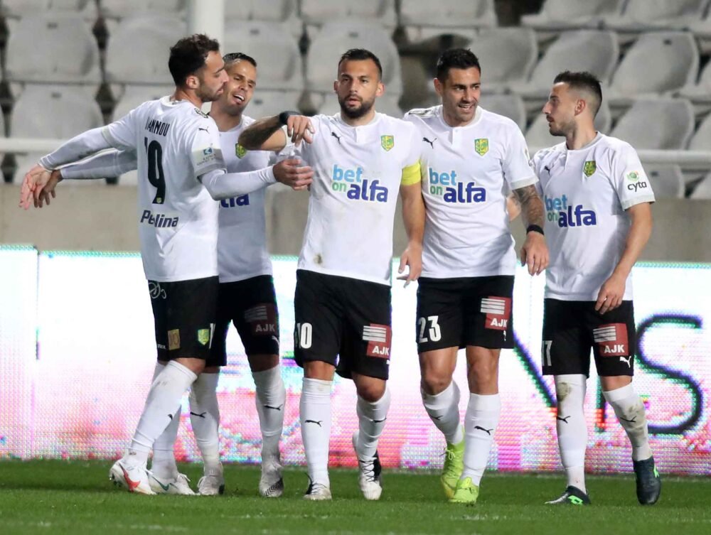 FLORIAN TAULEMESSE – AEK LARNACA – OFFICIAL SIGNED JERSEY – SEASON 2020/2021