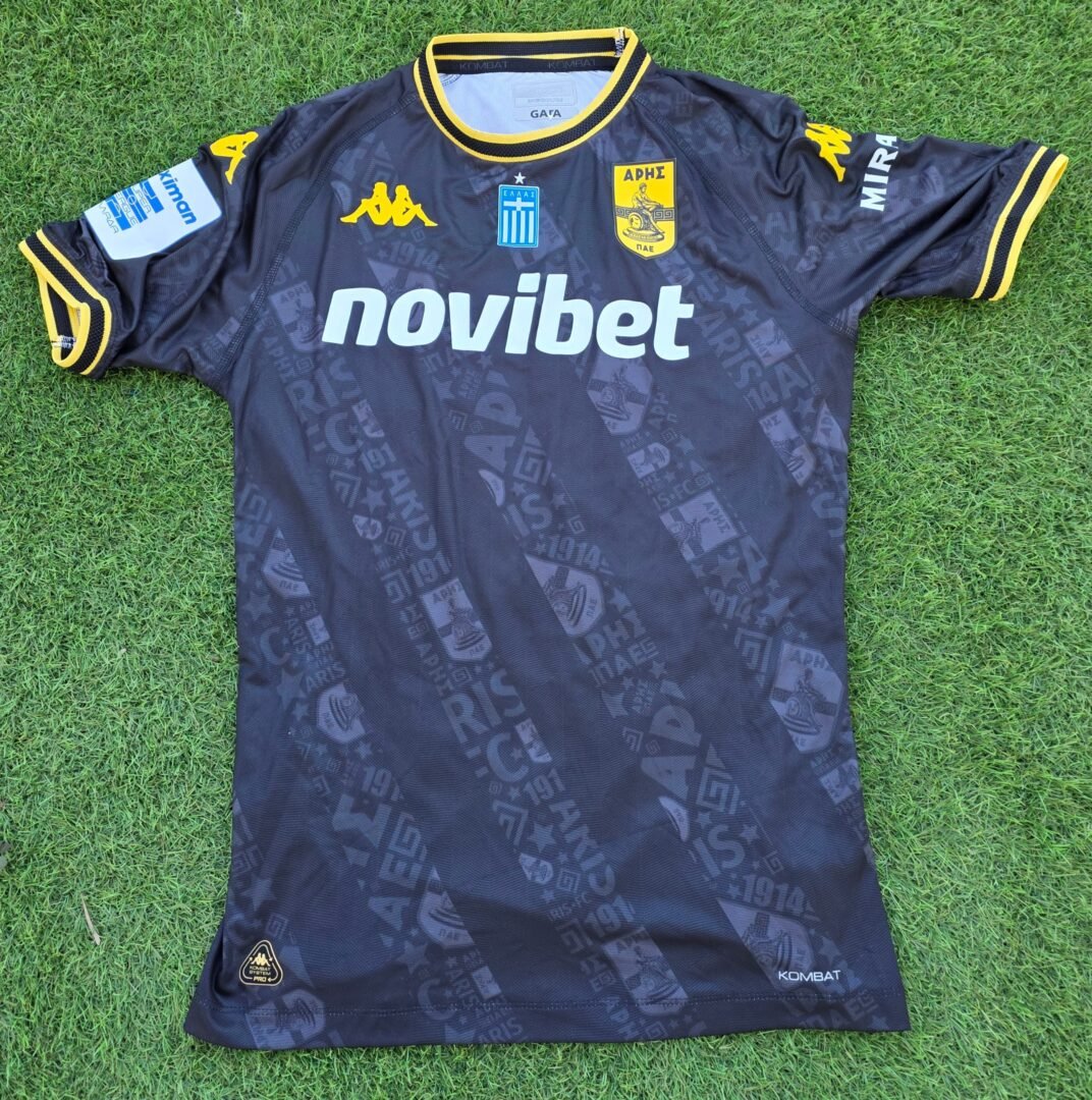 ALVARO ZAMORA – ARIS THESSALONIKI – MATCH WORN JERSEY – GREEK SUPER LEAGUE – SEASON 2024/2025 - Image 3