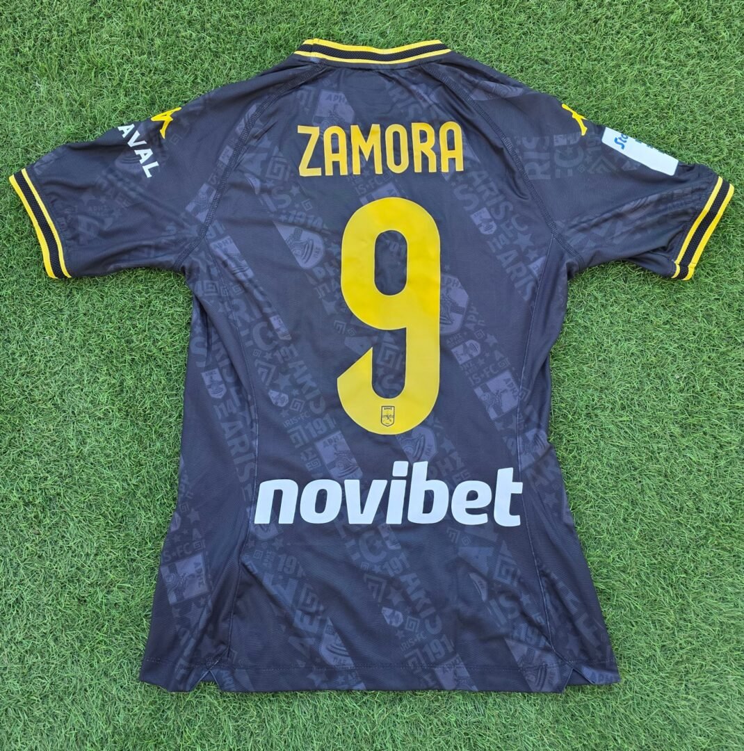 ALVARO ZAMORA – ARIS THESSALONIKI – MATCH WORN JERSEY – GREEK SUPER LEAGUE – SEASON 2024/2025 - Image 2