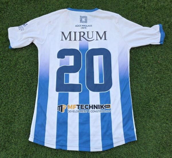 AO AGIOS NIKOLAOS (CRETE) – MATCH WORN JERSEY – GREEK THIRD DIVISION – SEASON 2021/2022 - Image 2