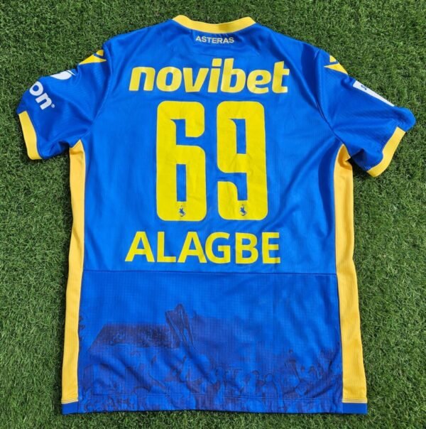 OLUWATOBILOBA ALAGBE – ASTERAS TRIPOLIS – MATCH-WORN JERSEY – SEASON 2023/2024 – GREECE STOIXIMAN SUPER LEAGUE – COLLECTABLE IN MEMORIAL OF CHARALAMPOS SKORPIDAS - Image 2