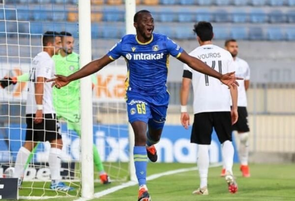 OLUWATOBILOBA ALAGBE – ASTERAS TRIPOLIS – MATCH-WORN JERSEY – SEASON 2023/2024 – GREECE STOIXIMAN SUPER LEAGUE – COLLECTABLE IN MEMORIAL OF CHARALAMPOS SKORPIDAS