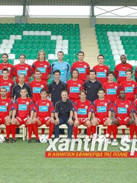 NIKOLAS ANASTASOPOULOS – SKODA XANTHI FC – MATCH-WORN JERSEY – GREEK SUPER LEAGUE – SEASON 2005/2006