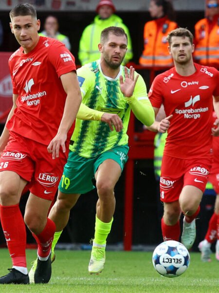 KAROL ANGIELSKI - AEK LARNACA - MATCH-WORN AND SIGNED JERSEY - BRANN VS AEK LARNACA (2-1, 21/08/2025) - UEFA CONFERENCE LEAGUE QUALIFIERS