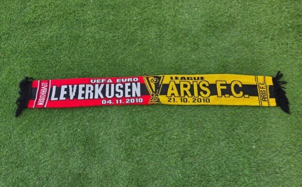 ARIS THESSALONIKI – COLLECTOR’S SCARF – ARIS THESSALONIKI VS BAYER LEVERKUSEN (UEFA EUROPA LEAGUE – GROUP STAGE – 21/10/2010 AND 4/11/2010) - Image 2