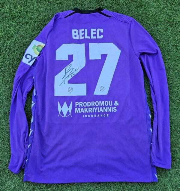 Vid Belec – APOEL – MATCH-WORN AND SIGNED SHIRT – SEASON 2022/2023 – CYPRUS FIRST DIVISION - Image 3