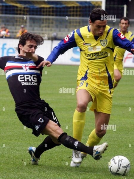ERJON BOGDANI - CHIEVO VERONA – MATCH WORN JERSEY - SERIE A - SEASON 2006/2007