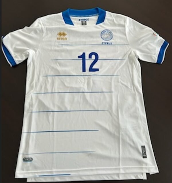 Andreas Chrysostomou – Cyprus National Team – Match Issued Shirt – Nations League 2024 - Image 3