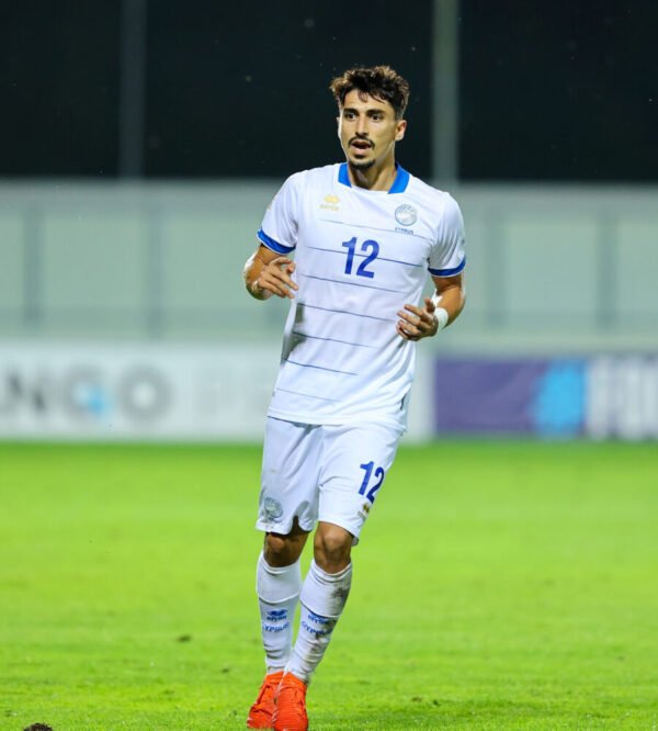 Andreas Chrysostomou – Cyprus National Team – Match Issued Shirt – Nations League 2024