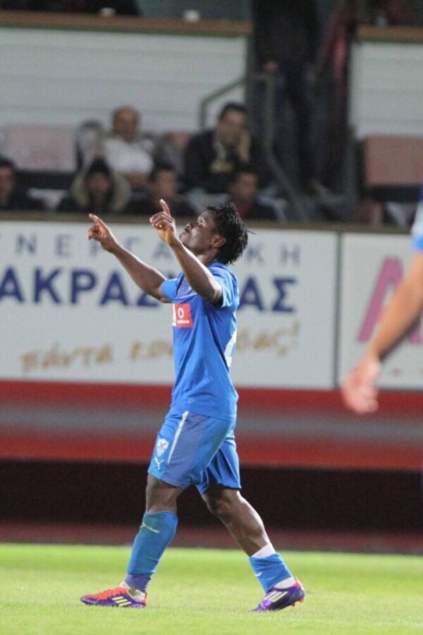 Gaoussou Fofana – Anorthosis Famagusta – MATCH-WORN SHIRT – CYPRUS FIRST DIVISION – SEASON 2013/2014
