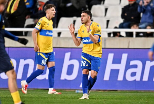 Kostas Galanopoulos – APOEL Nicosia – Match Worn (Unwashed) – EUROPA CONFERENCE LEAGUE – (APOEL vs Celje, 20/02/2025, 0-2) - Image 4