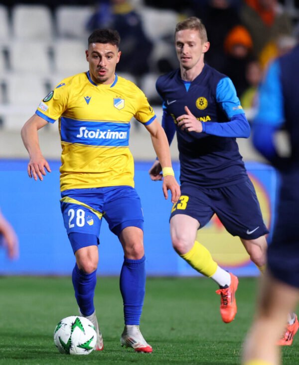 Kostas Galanopoulos – APOEL Nicosia – Match Worn (Unwashed) – EUROPA CONFERENCE LEAGUE – (APOEL vs Celje, 20/02/2025, 0-2) - Image 5