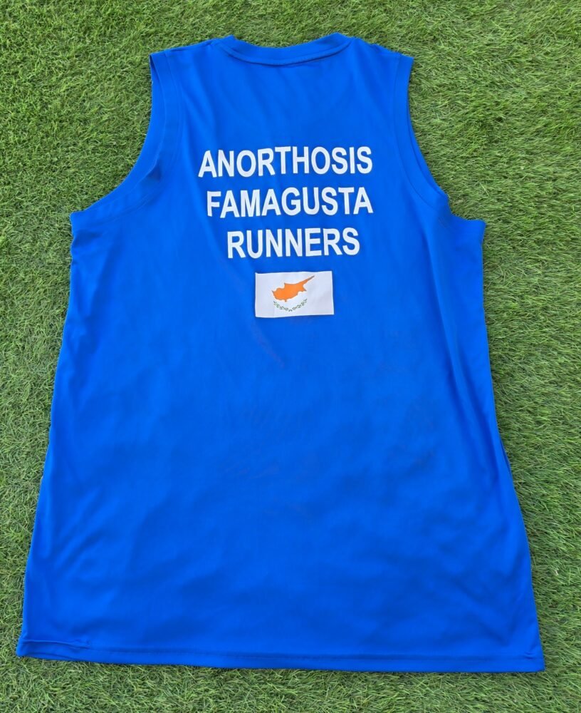 KYRIAKOS GIAGKOU – ANORTHOSIS FAMAGUSTA – MATCH-WORN JERSEY IN ATHENS MARATHON 2024 - Image 2