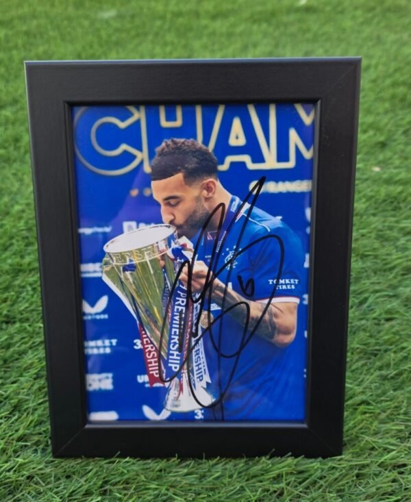 CONNOR GOLDSON – RANGERS – HAND SIGNED FRAME - Image 2