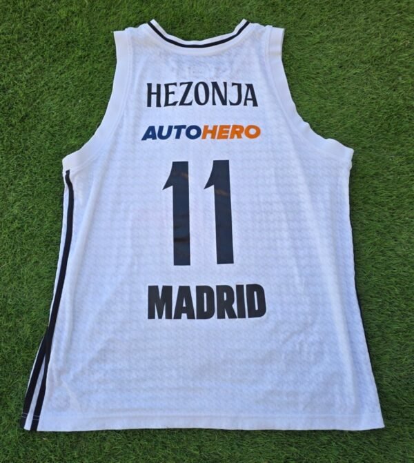 MARIO HEZONJA – REAL MADRID – MATCH WORN AND SIGNED SHIRT – REAL MADRID VS PARIS FC – EUROLEAGUE 2024/2025 - Image 2