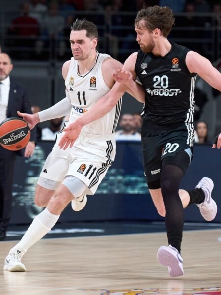 MARIO HEZONJA – REAL MADRID – MATCH WORN AND SIGNED SHIRT – REAL MADRID VS PARIS FC - EUROLEAGUE 2024/2025