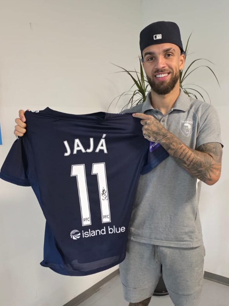 JAJA – PAFOS FC – MATCH-WORN AND SIGNED JERSEY – PAFOS VS DYNAMO KYIV (2-0, 12/08/2025) – UEFA CHAMPIONS LEAGUE QUALIFIERS - Image 2