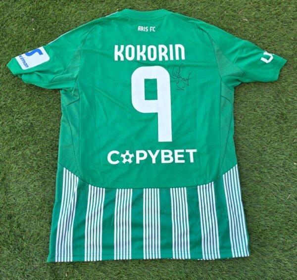 ALEKSANDR KOKORIN  – ARIS LIMASSOL – MATCH WORN AND SIGNED  – CYPRUS LEAGUE BY STOXIMAN – SEASON 2024/2025 - Image 2