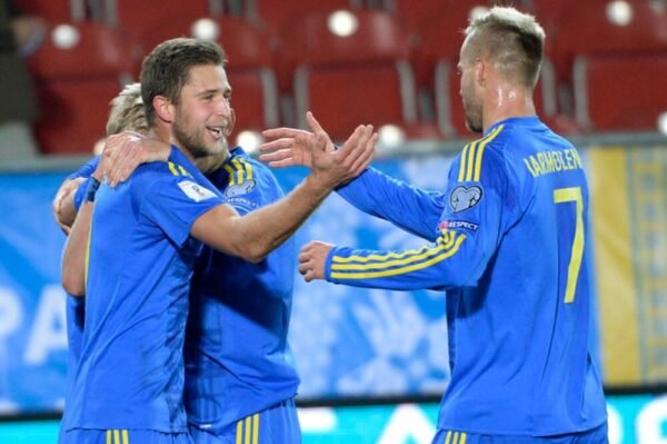 ARTEM KRAVETS – UKRAINE NATIONAL TEAM – MATCH-WORN JERSEY FROM UKRAINE VS KOSOVO (9/10/2016, 3–0) – WORLD CUP 2018 QUALIFIERS