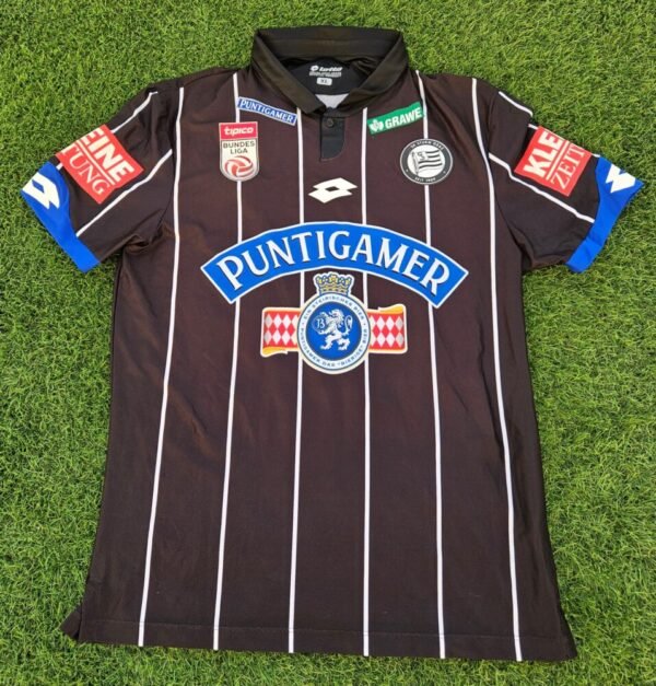 Charalambos Lykogiannis – Sturm Graz – MATCH WORN JERSEY – AUSTRIAN BUNDESLIGA – SEASON 2016/2017 - Image 3