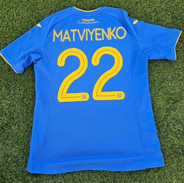 Mykola Matvienko – Ukraine National Team – WORN JERSEY IN THE MATCH POLAND vs UKRAINE (2-0, 11/11/2020) – FRIENDLY MATCH - Image 2