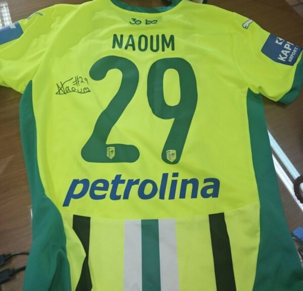 Giorgos Naoum – AEK Larnaca – MATCH WORN JERSEY – CYPRUS FIRST DIVISION – SEASON 2024/2025 - Image 2