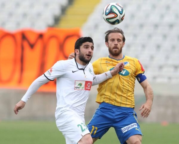 Nektarios Alexandrou – APOEL – MATCH WORN AND SIGNED JERSEY – CYPRUS CUP – SEASON 2014/2015